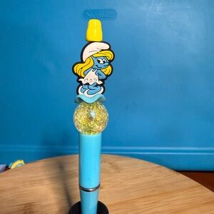 Smurfette Decorative Pen – Blue & Yellow
